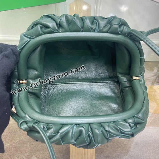 Bottega veneta高端女包 98061寬編織 寶緹嘉純手工編織羔羊皮女包 BV經典款小號編織雲朵包  gxz1405